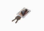 Amertop brass Front Double Door Handle Lock Set Black Finish in coffee Modern