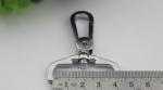 High end quality nickel & gunmetal color 38 mm snap hook bag with polishing