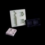Flocking Plastic Blister Packaging 0.3mm Thick Velvet Jewelry Tray Insert