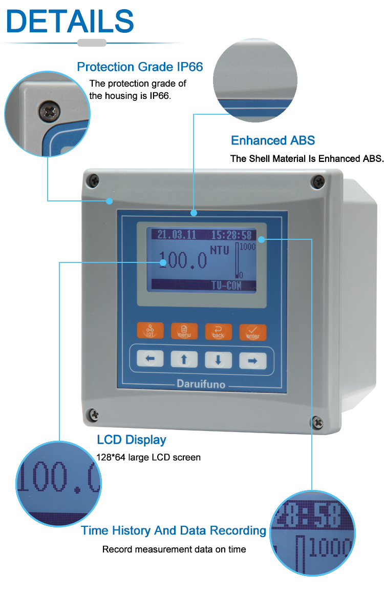 OTA Two Wire RS485 Interface Laser Turbidity Meter For Waterworks