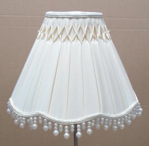 Wholesale Hand Pinched Linen / TC Fabric Pleated Bedside Lamp Shades from china suppliers