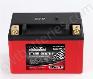 Wholesale DOHON DH-LFP19BL-BS Lithium Ion LiFePO4 ATV Batteries 12.8V 19Ah 650CCA from china suppliers