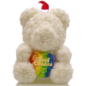 Wholesale Long Lasting Preserved 40cm Size Roses Bear with Gift box That Lasting 3 Years Valantines day gift from china suppliers