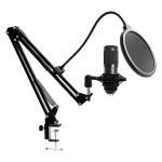 USB Gaming Record NW 35 192KHZ Condenser Mics , Mic Stand For Table