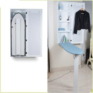 Wholesale Apartment W40*D18*H120 Four Shelves Wall Mounted Ironing Cabinet from china suppliers