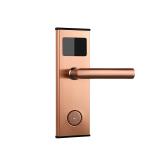 Easloc Hotel Door Key Card System 240mm Key Card Entry Door Locks Wood