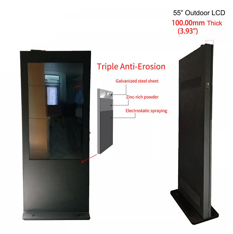 Urhealth customized outdoor lamp-post LED display with LAN/Wifi/3G/4G for advertising