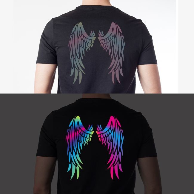 Factory Direct Supply Cheap PET Black Heat Transfer Film Reflective Vinyl Roll For T Shirts