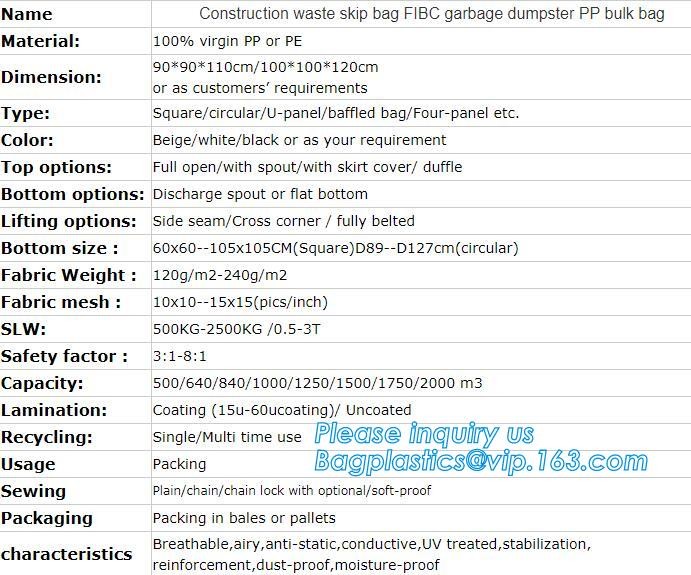 superior quality polypropylene jumbo bag,polyethylene sandbags scrap woven pp bulk bag, pp big jumbo bag for sand, pack