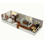 Zontop modern luxury easy assemble steel prefabricated 2 story frame 20ft 40 ft