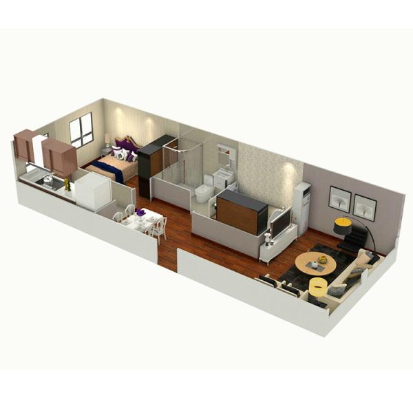 Zontop modern luxury easy assemble steel prefabricated 2 story frame 20ft 40 ft