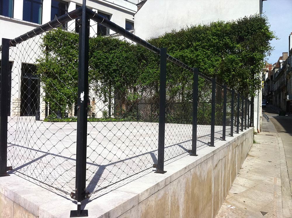 316 Strong Stainless Steel Security Wire Rope Mesh For Railing