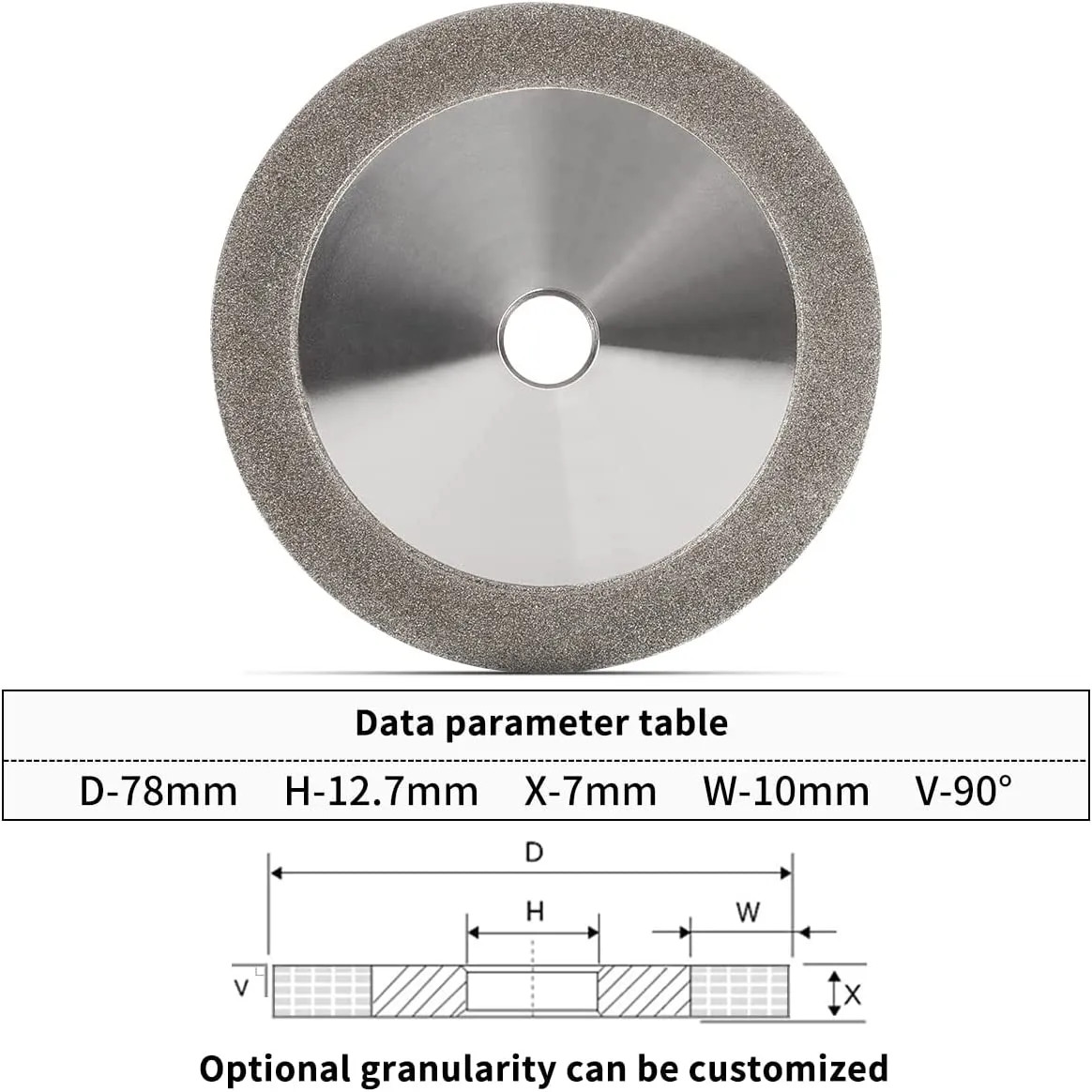 Centerless Cylindrical CBN Grinding Wheel Diamond Surface Hard