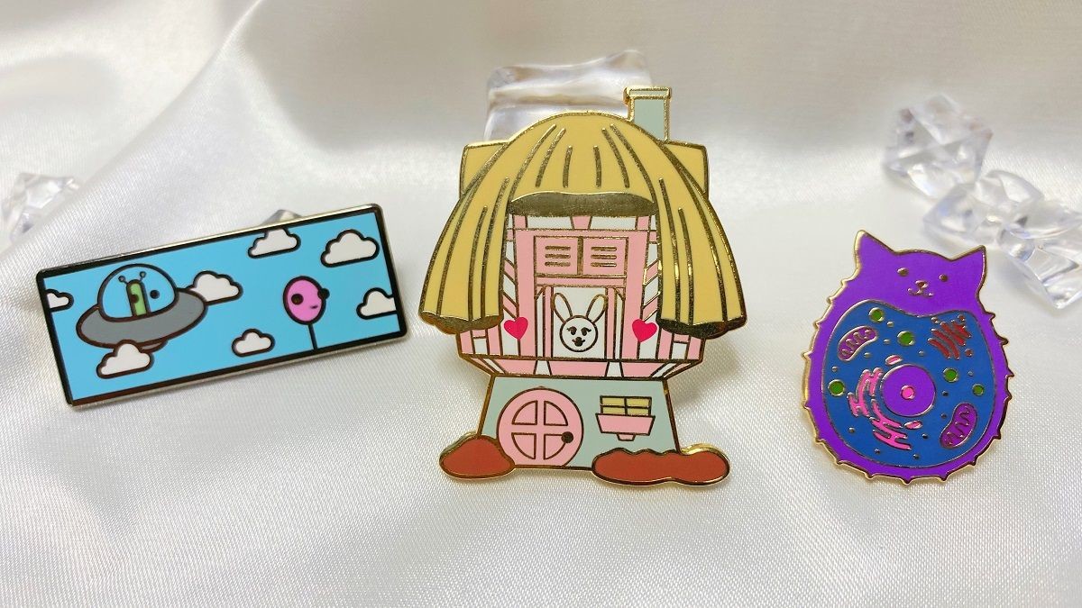 Blue Offset Printing Personalized Lapel Pins 3D Company Logo Pins