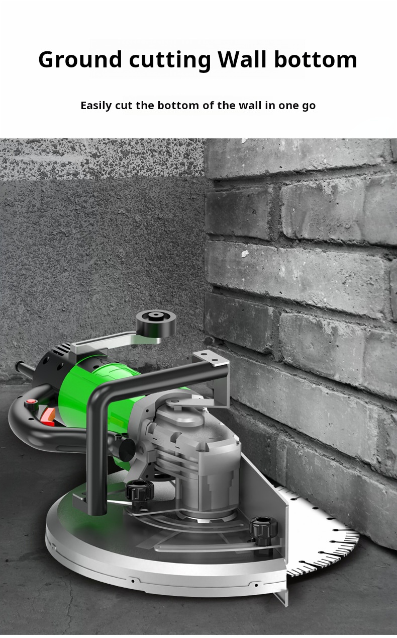 160mm Cutting Depth Concrete Cutter Electric Wall Cutting With Roller Support