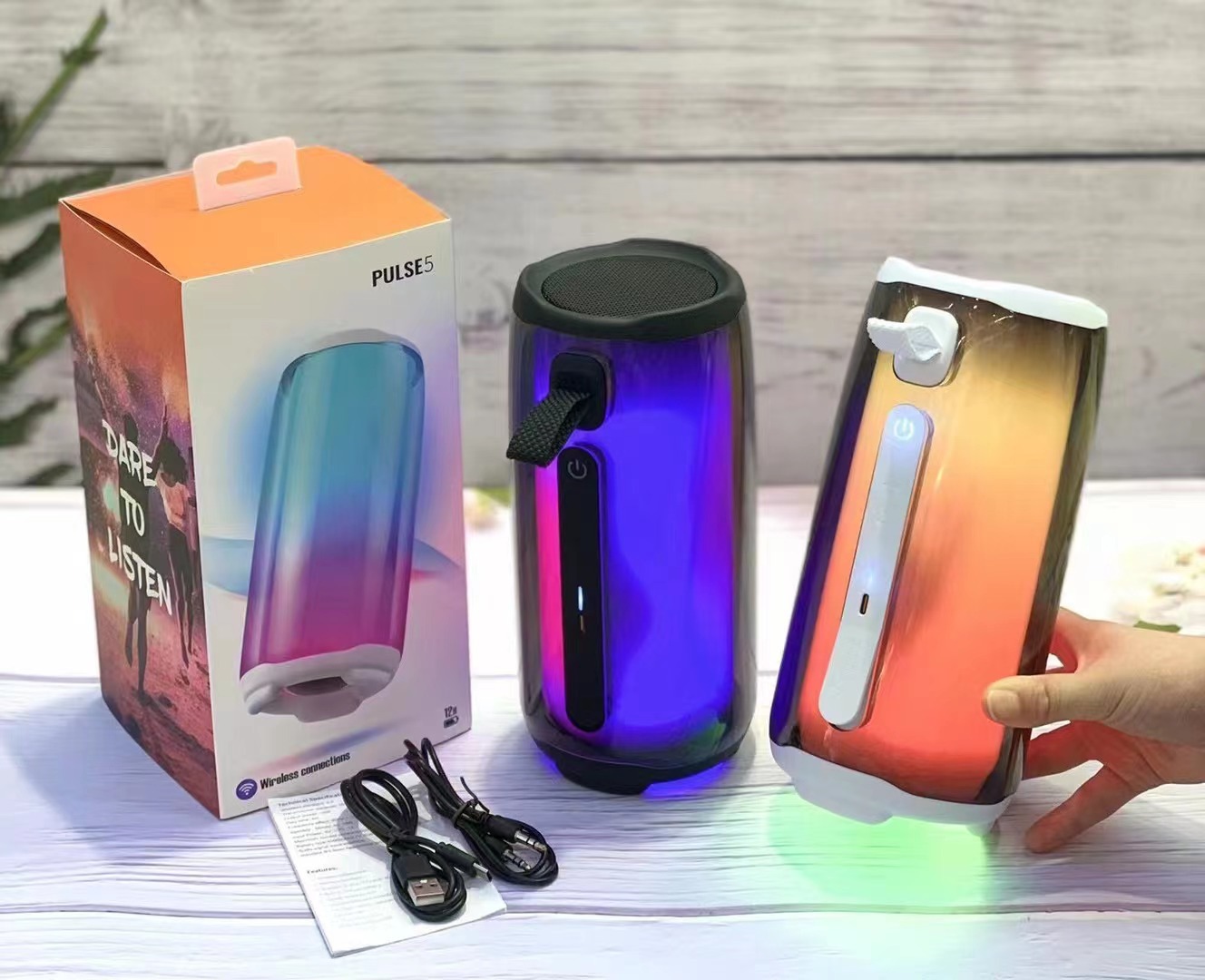 Intelligent Personal Assistant None Wireless Speaker with 3D Sound and LED Light