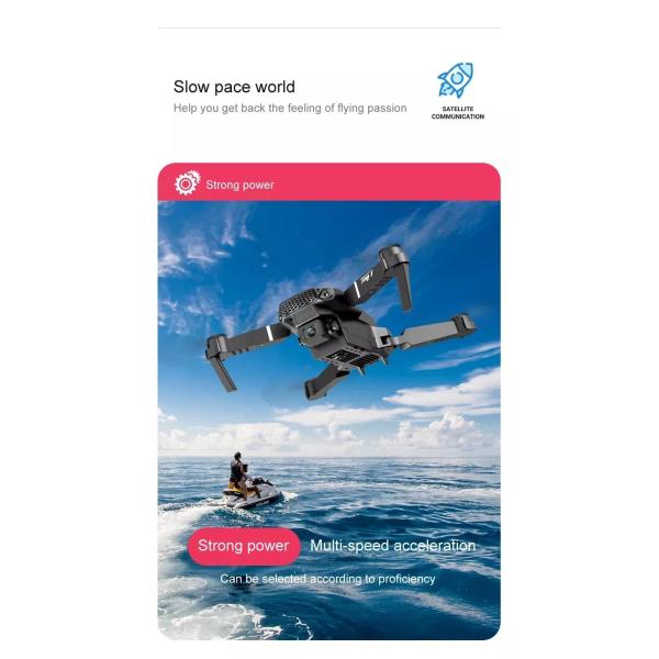 E88 Pro Aerial Drone Remote Controlled Airplane Toy Fixed Height Drones Quadcopter 4k Professional FPV Drone