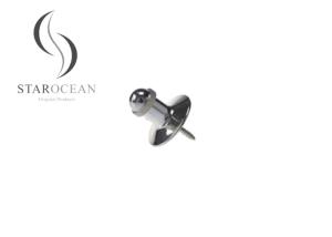 Wholesale Silver UFO Shape Plastic Coffin Screw Accessories Coffin Decoration PS08 from china suppliers