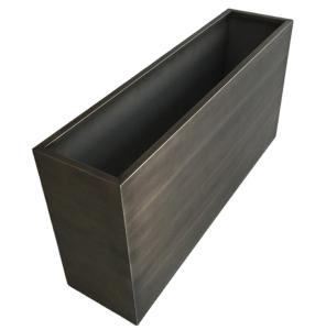 Wholesale Large square shape steel planter box large outdoor flower pot from china suppliers