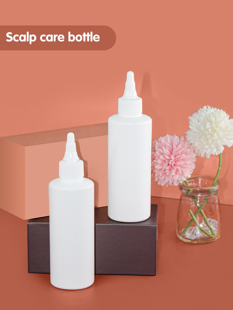 200ml Pointed Mouth Squeeze Bottles Sub Packaging For Skincare Hair Dye Oil