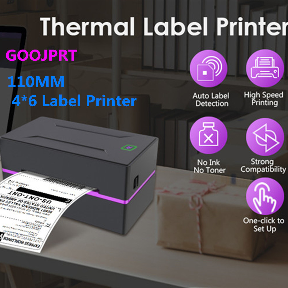 Label Express Waybill Product Price Sticker USB Bluetooth 4 Inch Thermal Barcode Printer For MAC OS Windows Android IOS