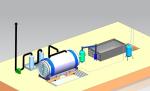 8-10Tons Daily Capacity Waste Tire Pyrolysis Machine 2200*6600mm