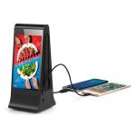 8 Inch DeskTop Mobile Phone Charger Lcd Advertising Screen For Restaurant
