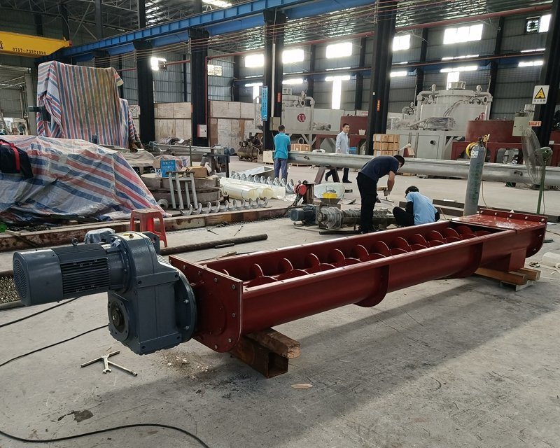 OEM Custom Stainless Steel Spiral Auger Conveyor System Conveying Machine Spiral Conveyor