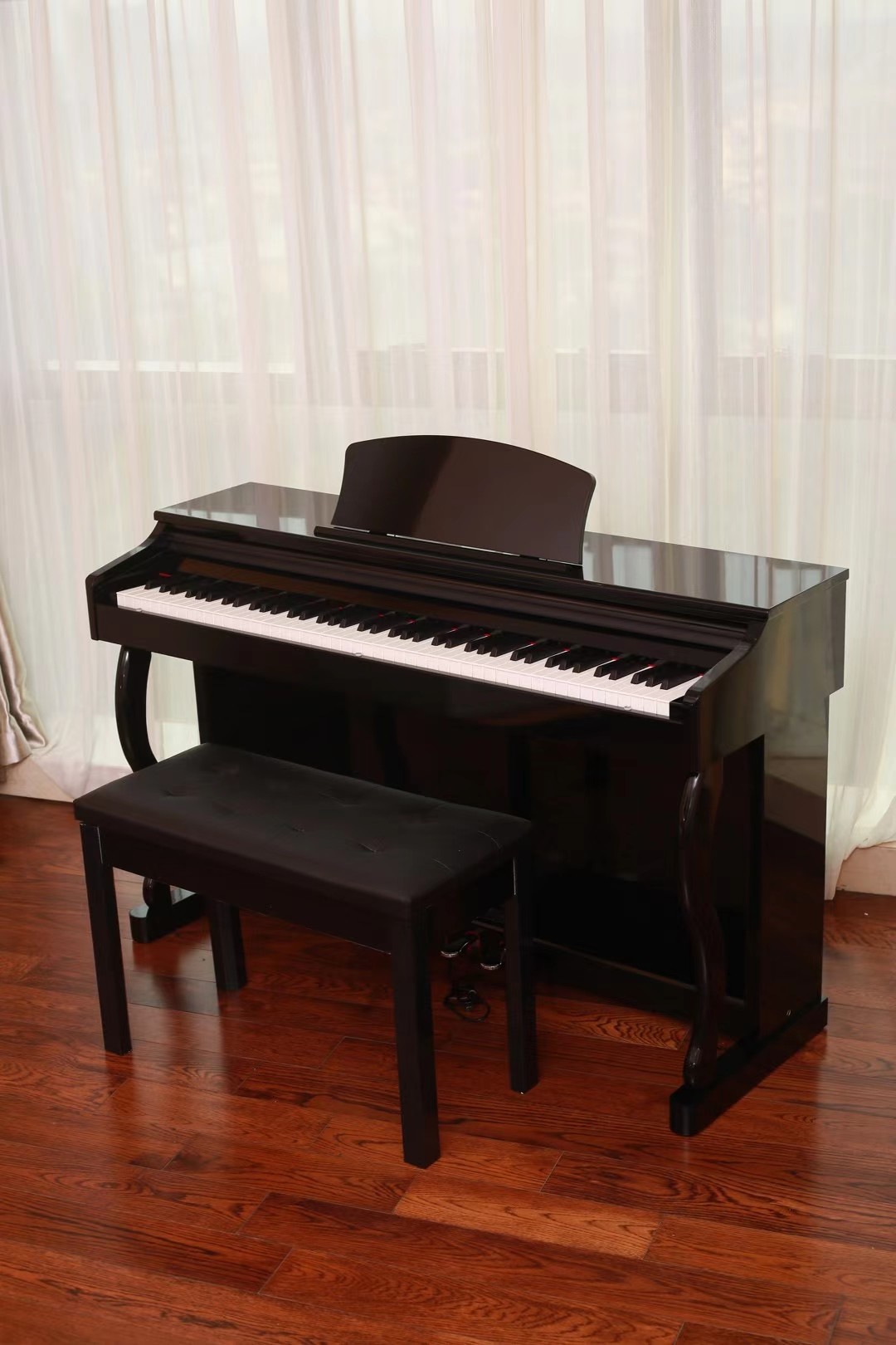 The hot sale digital piano china manufacturer black and white wooden shell 88 keys keyboard electronic piano