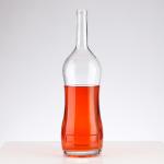 Wine Bottle 1L Clear Glass Bottle With Aluminum Cap Customized Logo
