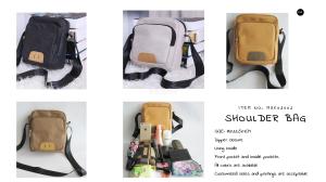 Wholesale ECO-Friendly washable kraft paper shoulder bag from china suppliers