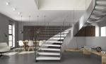 Wrought Iron Interior Stair Railings Spiral Staircase Glass Curved Banister