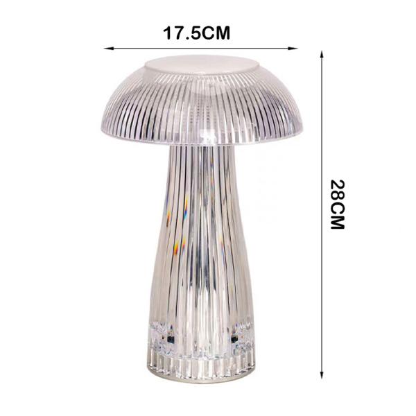 LED Mushroom Night Lights 16 Color 1200mAh Jellyfish Night Light