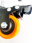 130kg Load Capacity Rubber Ball Bearing Castor Wheel for Stable Industrial