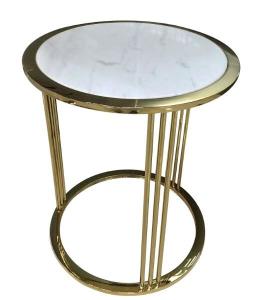 Wholesale stone top stainless steel metal side table/End table/coffee table for hotel furniture,casegoodsTA-0082 from china suppliers