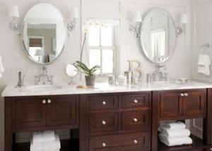 Wholesale Economical Silver Framed Bathroom Mirrors , Wall Mounted Contemporary Silver Glass Mirror from china suppliers