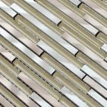 300x300mm mosaic bathroom wall tile,aluminum strip mosaic,beige color