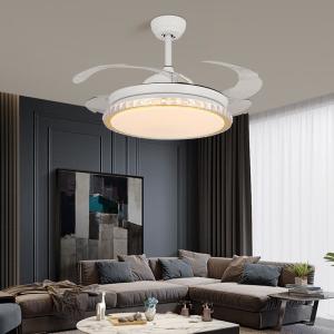 Wholesale Arcylic Metal Retractable Fan Light 6 Speed Remote Control from china suppliers
