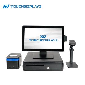 Wholesale 18.5 Inch True Flat Touch Screen PCAP POS Terminal Printer For Supermarkets from china suppliers