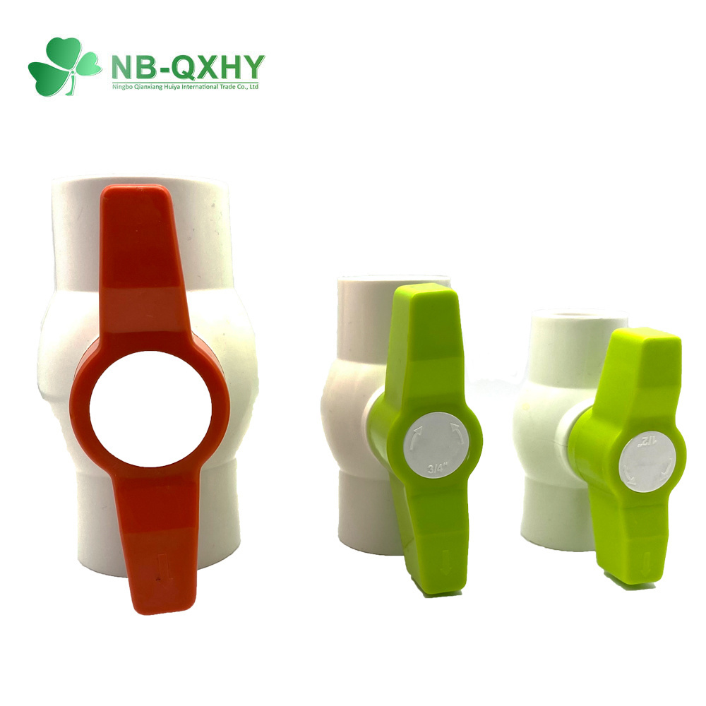 Wholesale New Plastic UPVC/PVC Green Handle Ball Valve for Water Supply