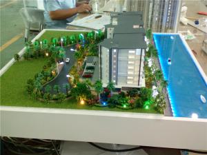 Wholesale Scale 1/80 Australian Apartment house model with internal Led light from china suppliers