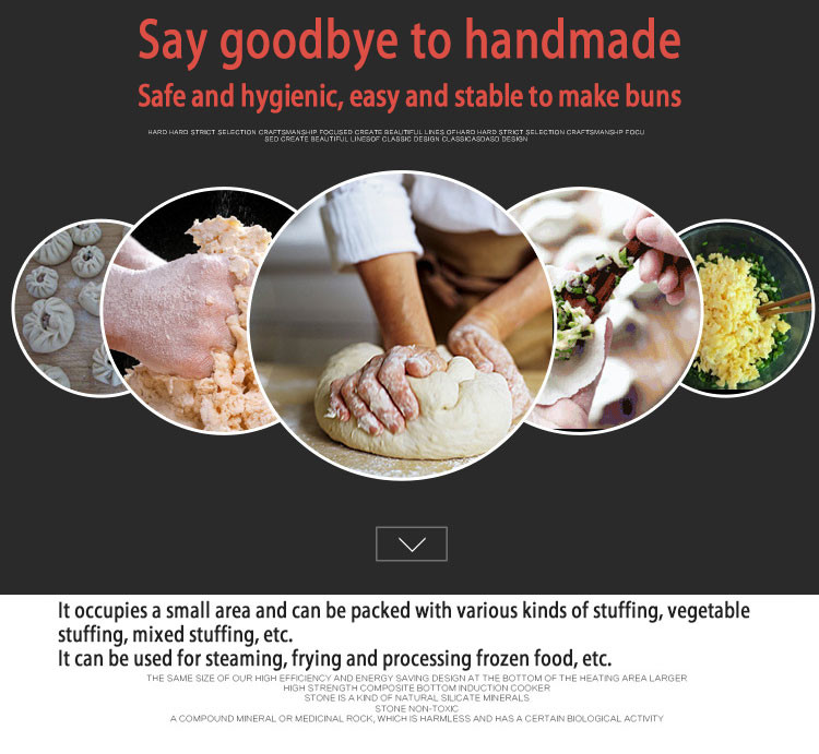 Customzied Sevice Single Hopper Chicken Meat Stuff Bun Making Machine