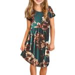 Summer Children's Clothing Solid Color Cotton Printed Short Sleeve Casual Girls