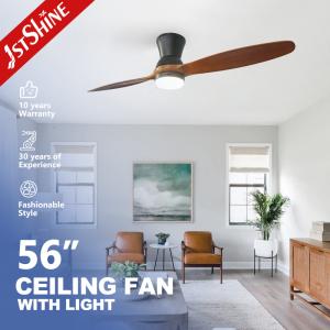 Wholesale DC Motor 56 Inch Solid Wood Ceiling Fan Decorative Remote Control from china suppliers