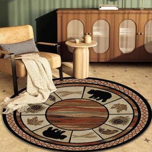 Wholesale Round Ancient Polyester Fiber Living Room Floor Carpet Special Style from china suppliers