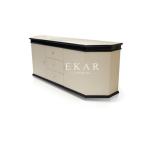 Storage Cabinet French Style Marble Top Black And White Dining Room Sideboard