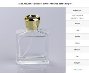 Wholesale 100ml Perfume Bottle Empty from china suppliers