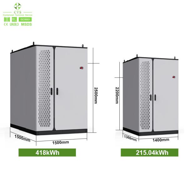 200kwh 400kwh Hybrid Container Bess Solar Battery Air Cooling Energy Storage