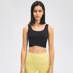 Naked Feeling Yoga Sports Bras Wrapped Cross Hem V Back