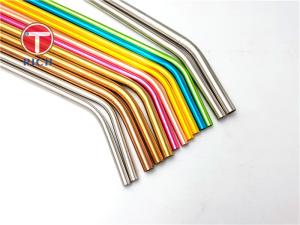 Wholesale 6mm 8mm 12mm 304 Stainless Steel Metal Drinking Straw Set For Coffee Milk Tea from china suppliers